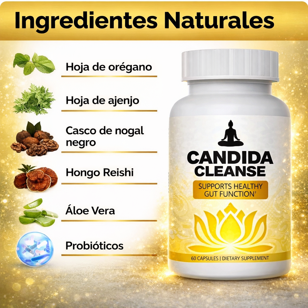 Suplemento Candida Cleanse Youcare® (60 cápsulas)