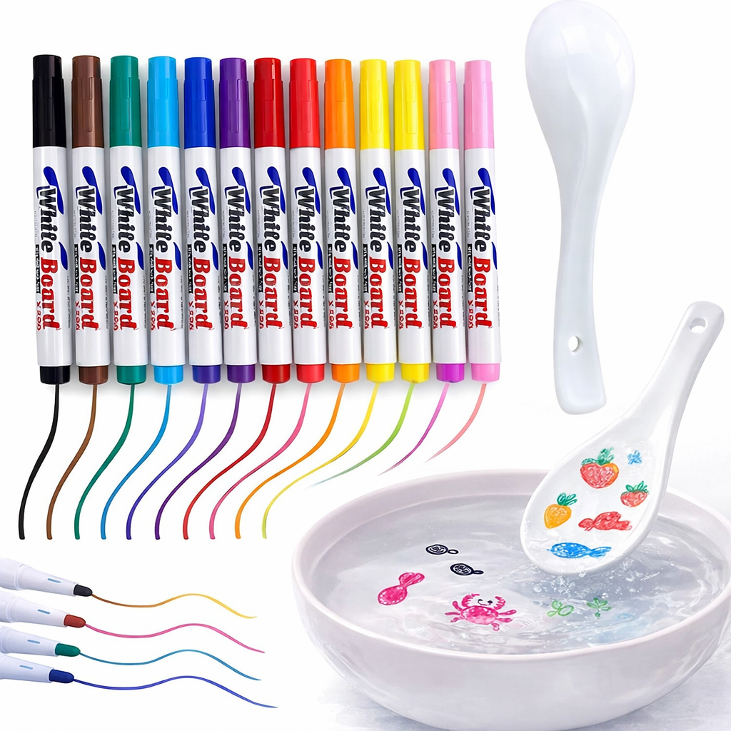 Rotuladores mágicos de tinta flotante 12uds Kidsy®