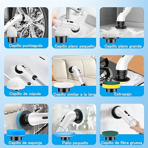 Cepillo electrico inalámbrico Powerson® (9cabezales)