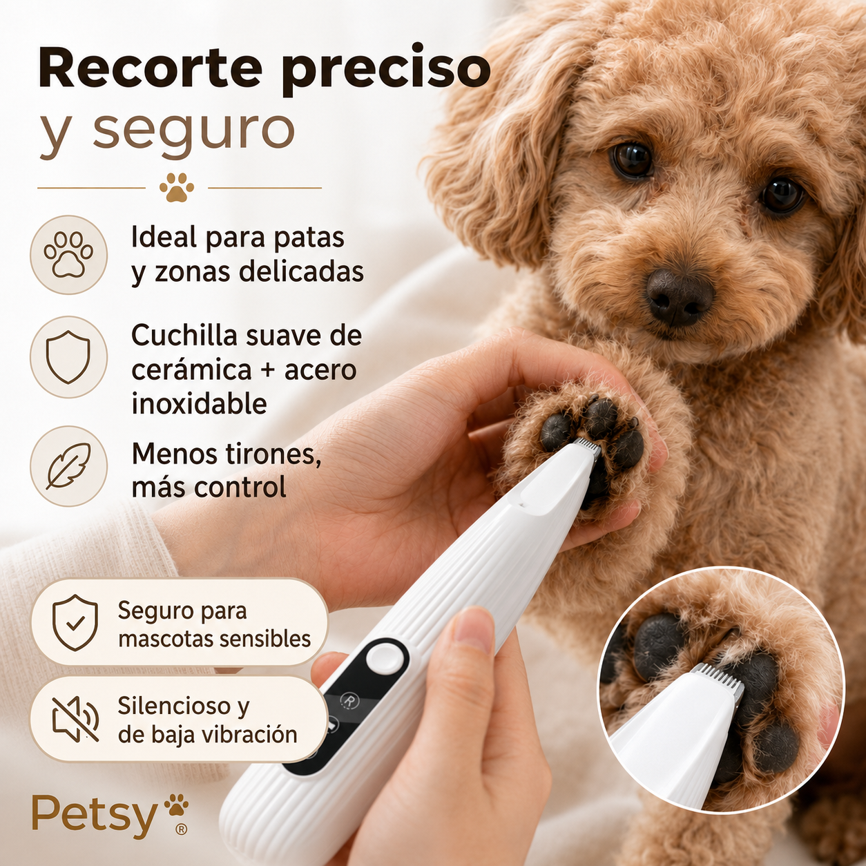 Petsy® Máquina Recortadora para Mascotas
