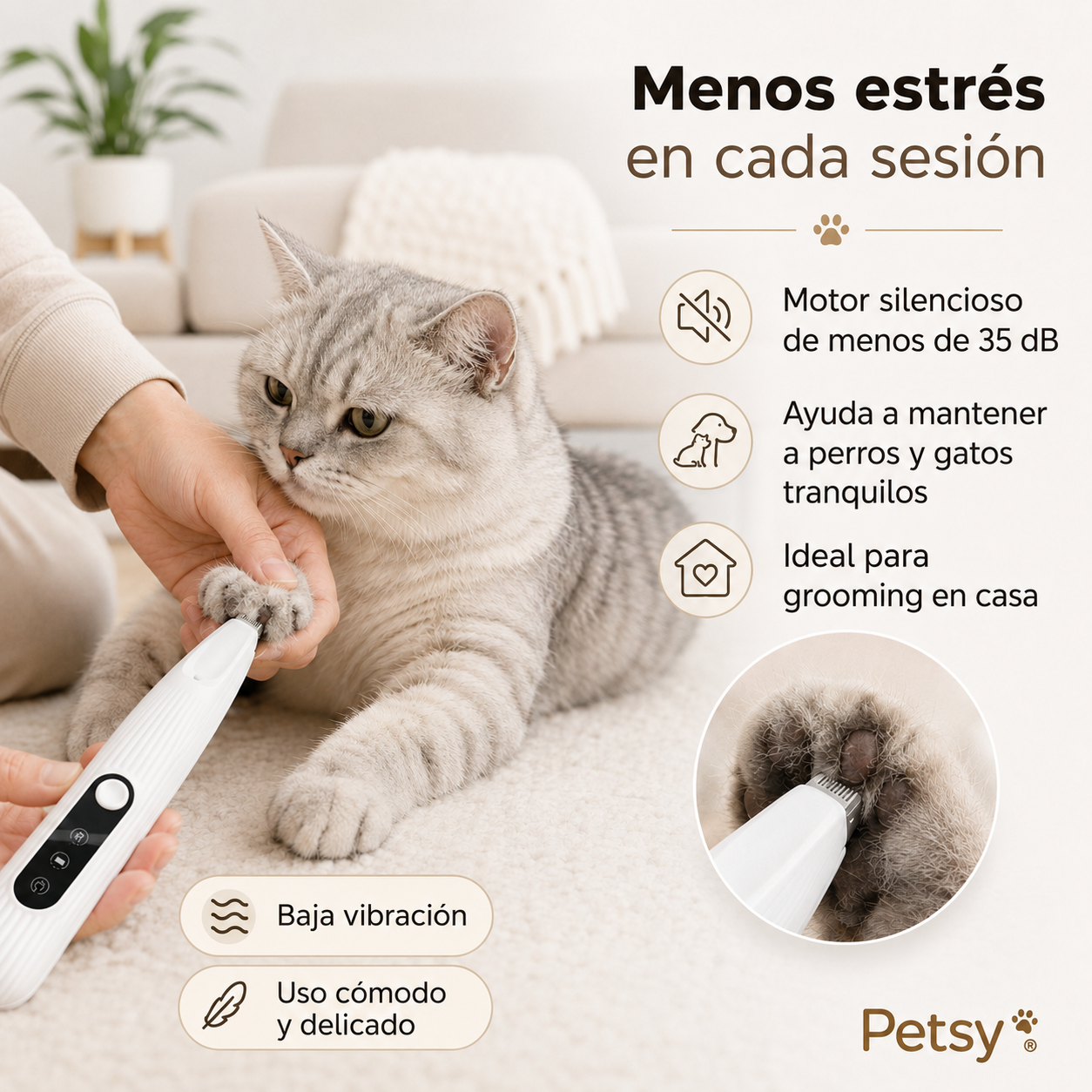 Petsy® Máquina Recortadora para Mascotas