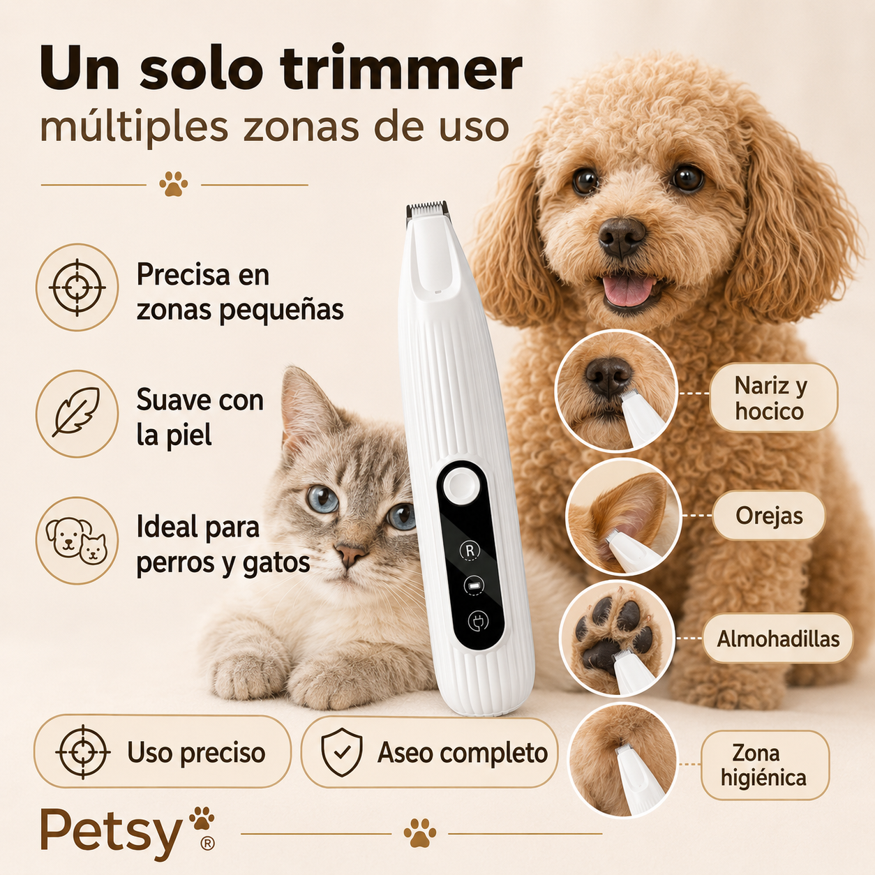 Petsy® Máquina Recortadora para Mascotas