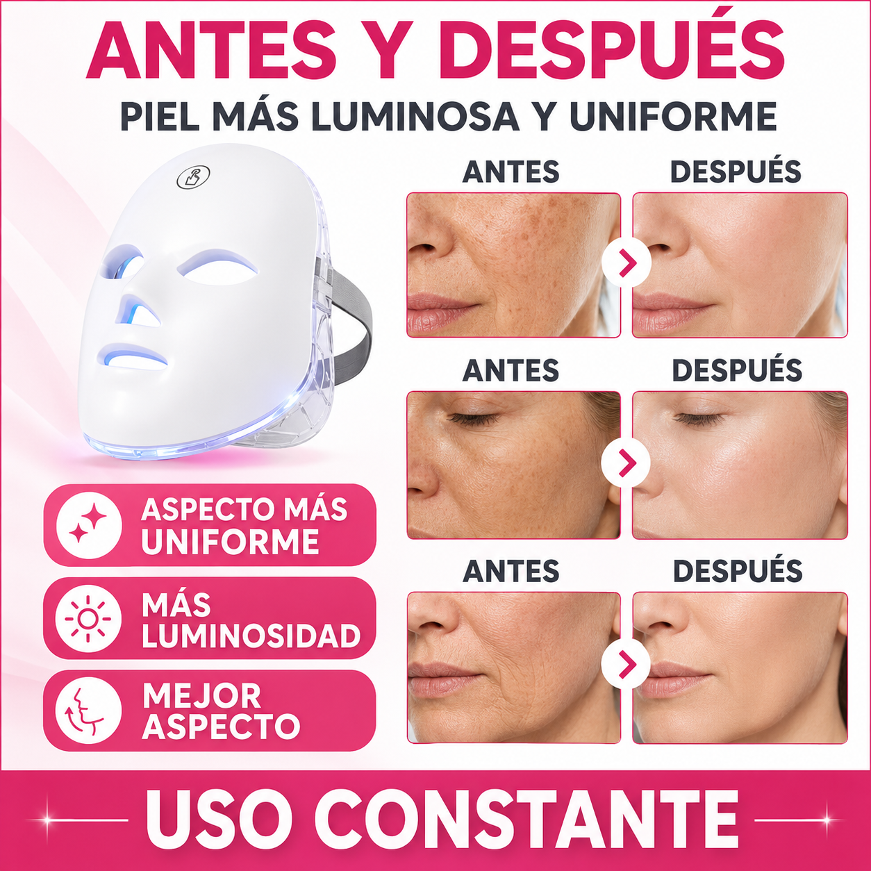 Mascara LED Skitec® Pro