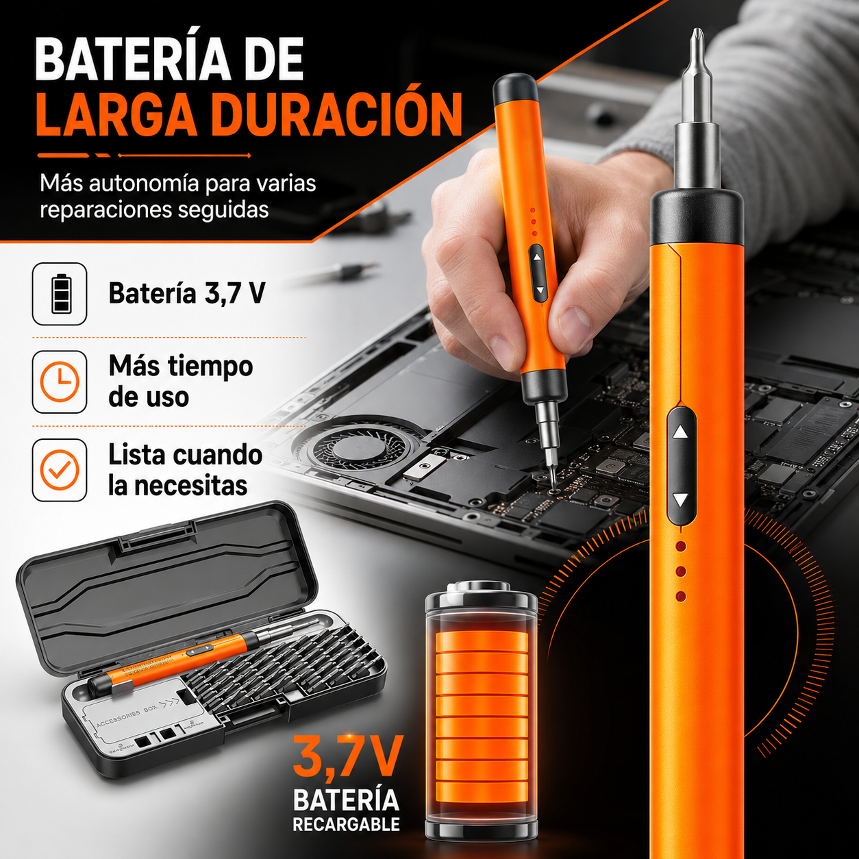 Set Destornillador Electrico Powerson® 46en1