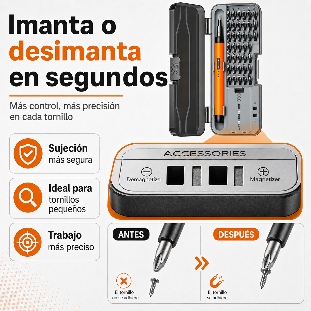 Set Destornillador Electrico Powerson® 46en1