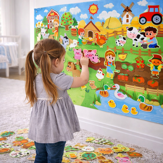 Tablero de fieltro de la granja Kidsy® XL