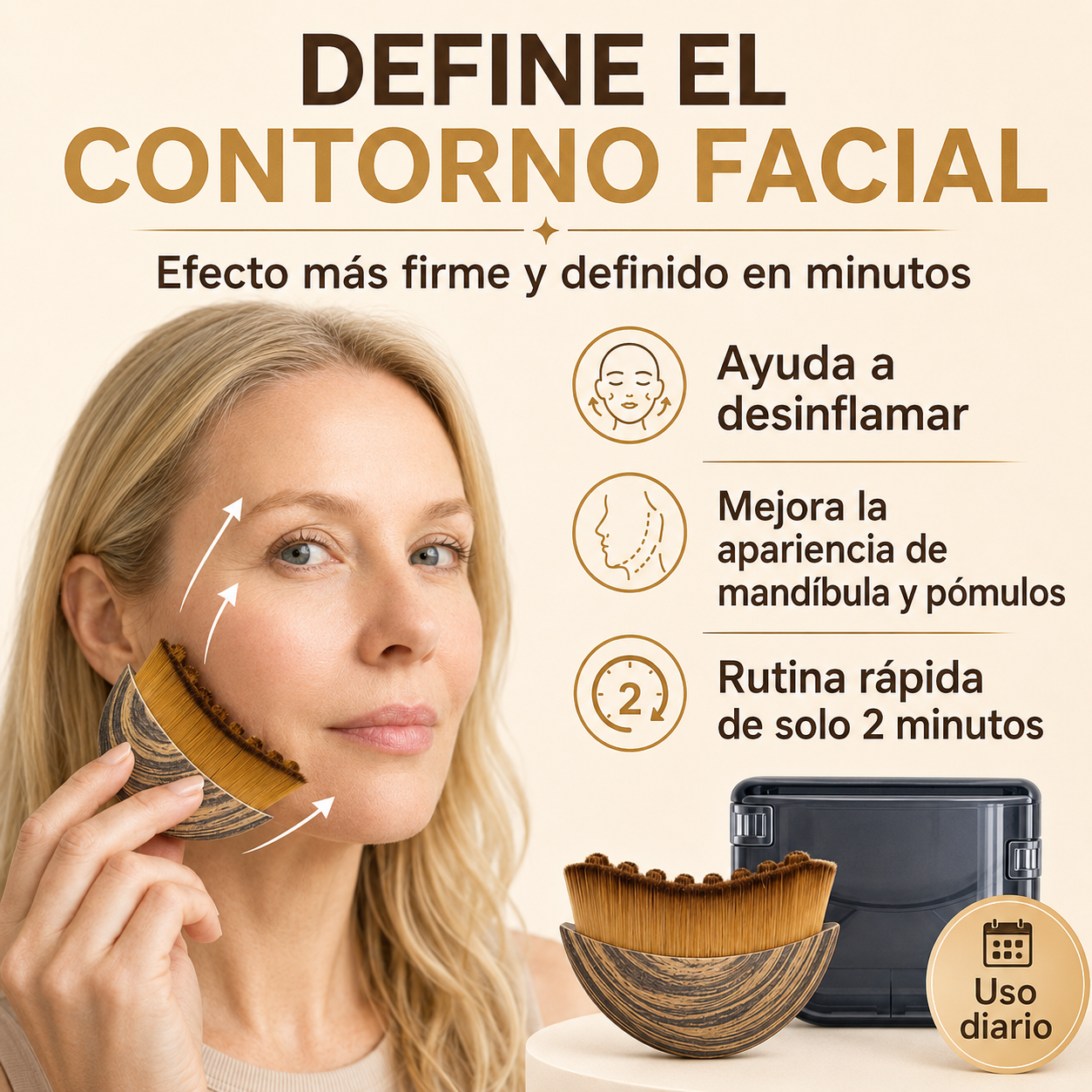 Cepillo Linfático Skintec® con estuche (2x1)