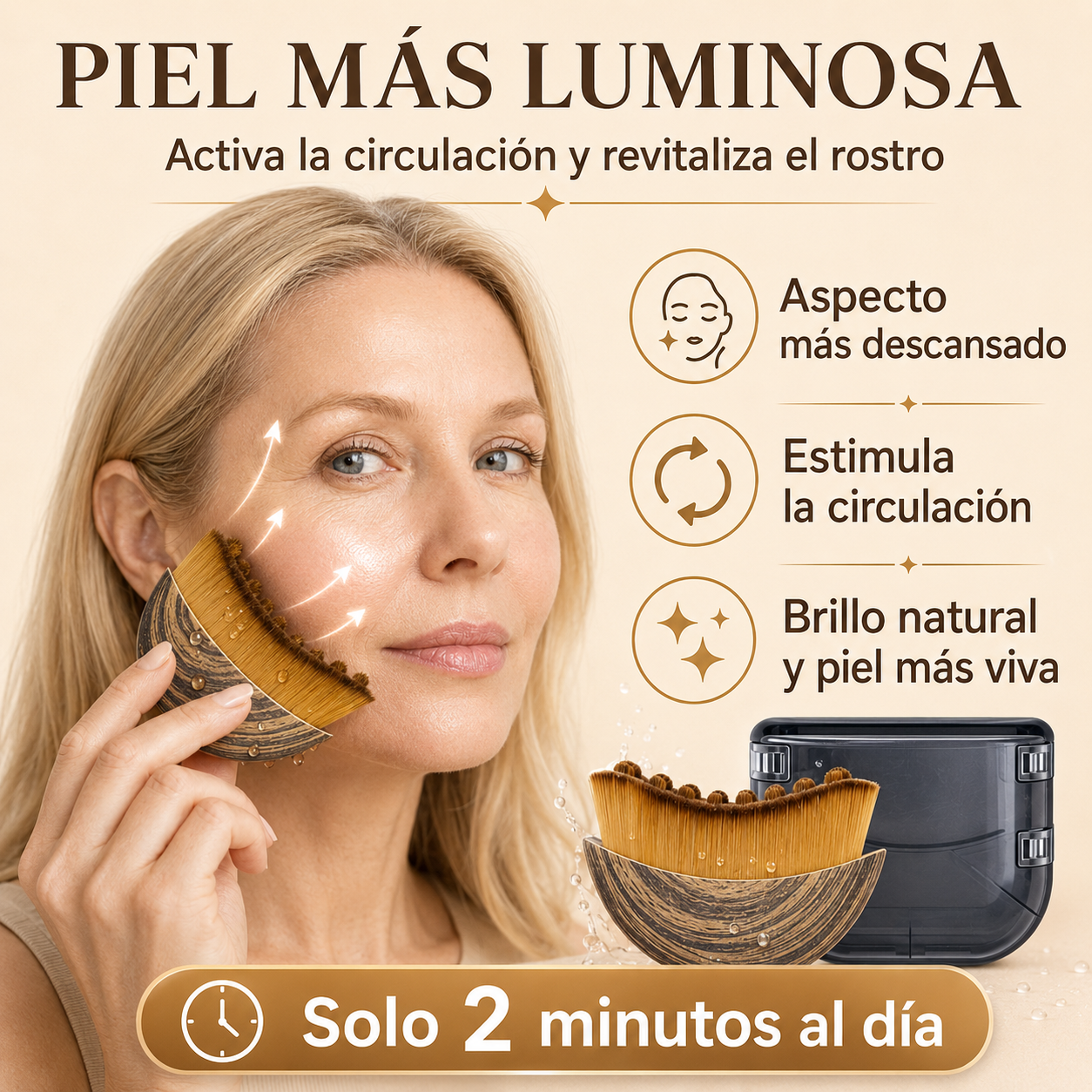Cepillo Linfático Skintec® con estuche (2x1)