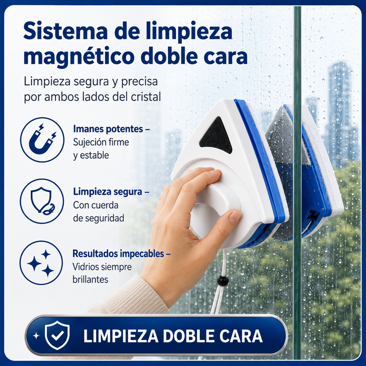 Limpiacristales Magnético Cleanfy®