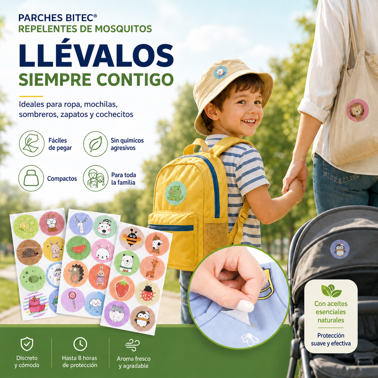 Stickers Repelentes de mosquitos Bitec®