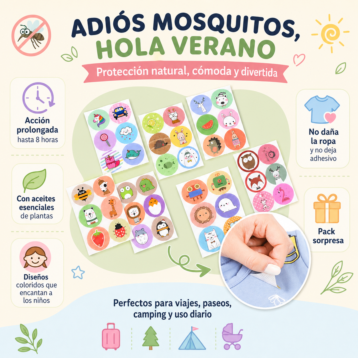 Stickers Repelentes de mosquitos Bitec®