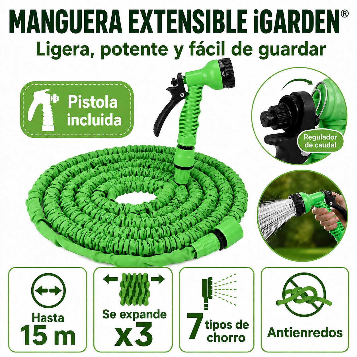 Manguera extensible iGarden® (15metros)