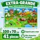 Tablero de fieltro de la granja Kidsy® XL