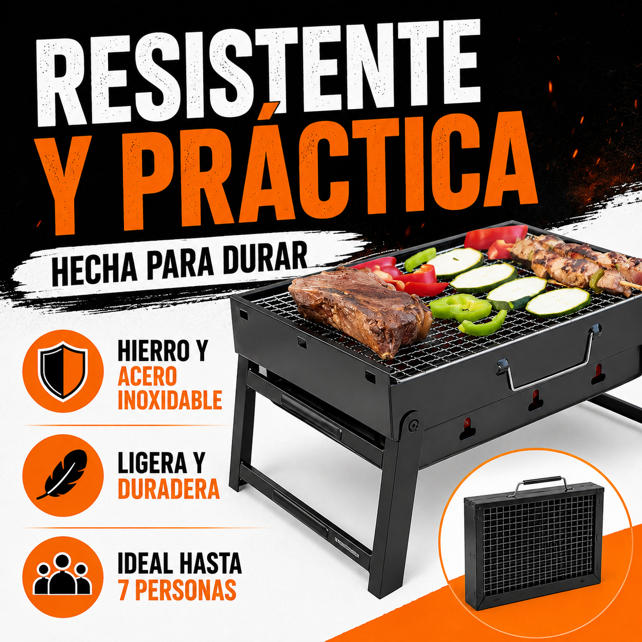Barbacoa plegable Grilltec®