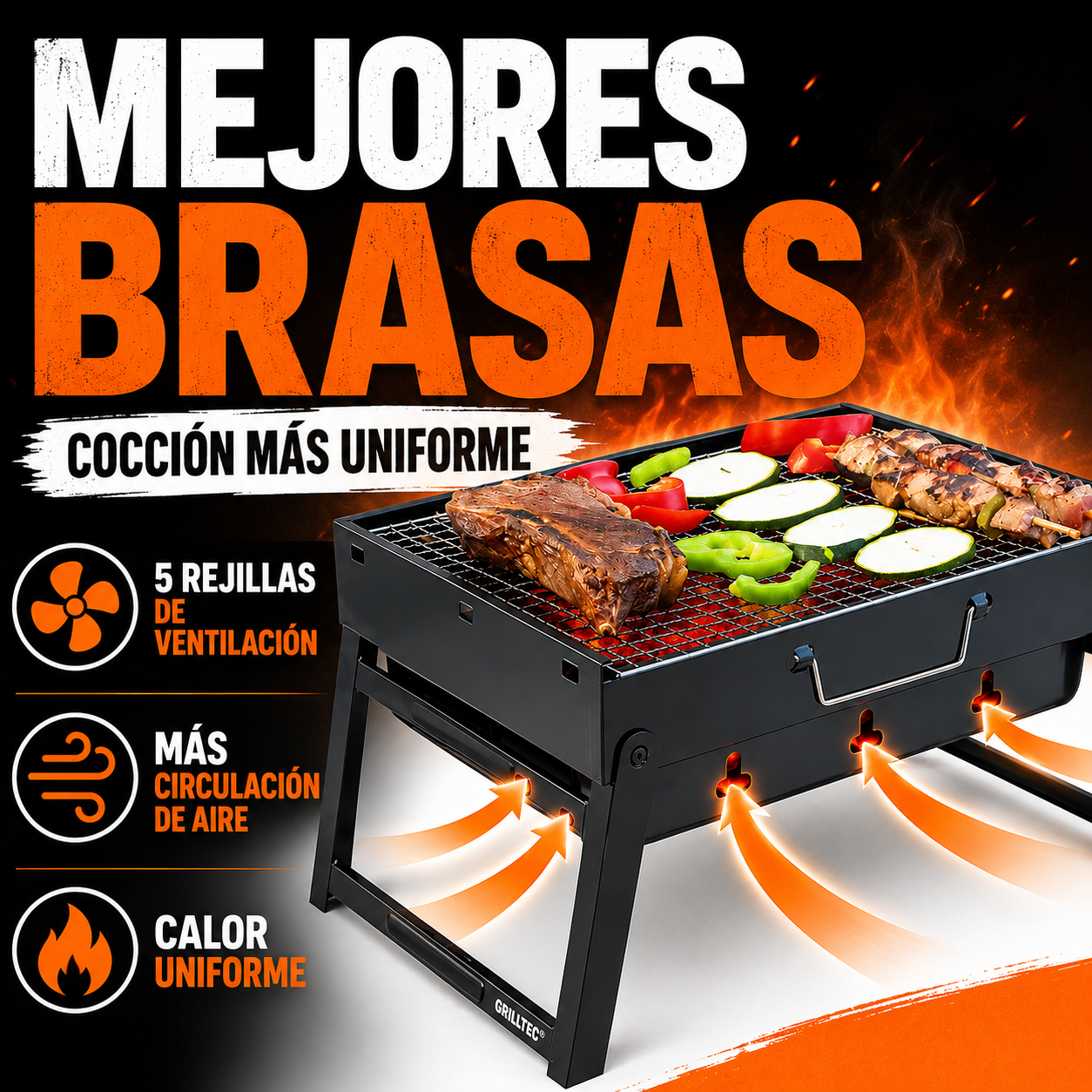 Barbacoa plegable Grilltec®