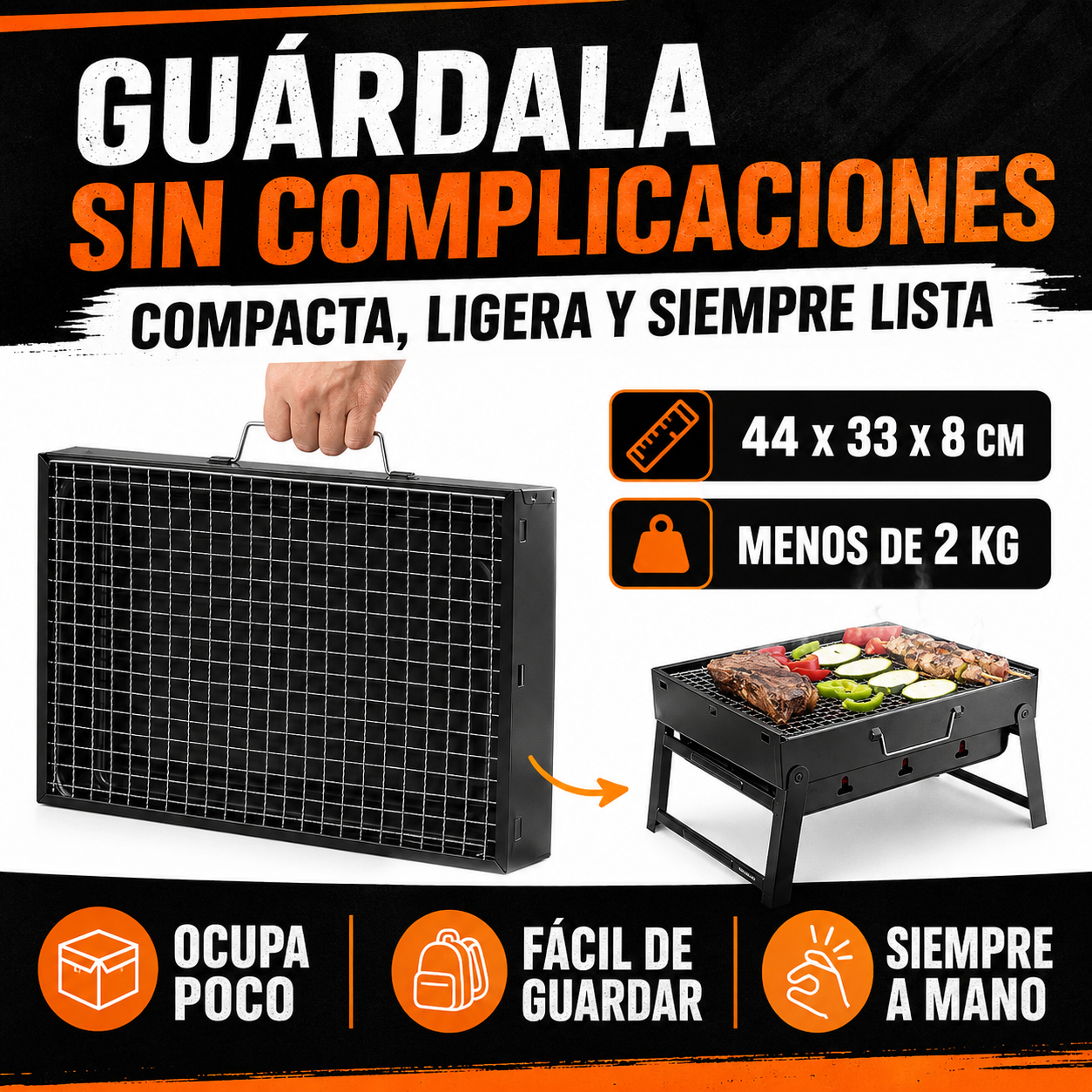 Barbacoa plegable Grilltec®