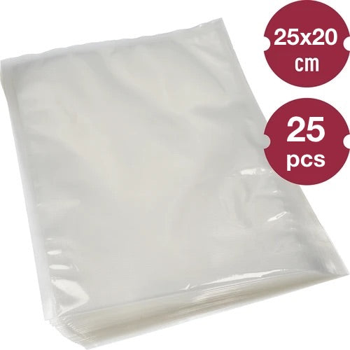 Pack 25 uds Bolsas gofradas de envasado al vacío 20x25cm